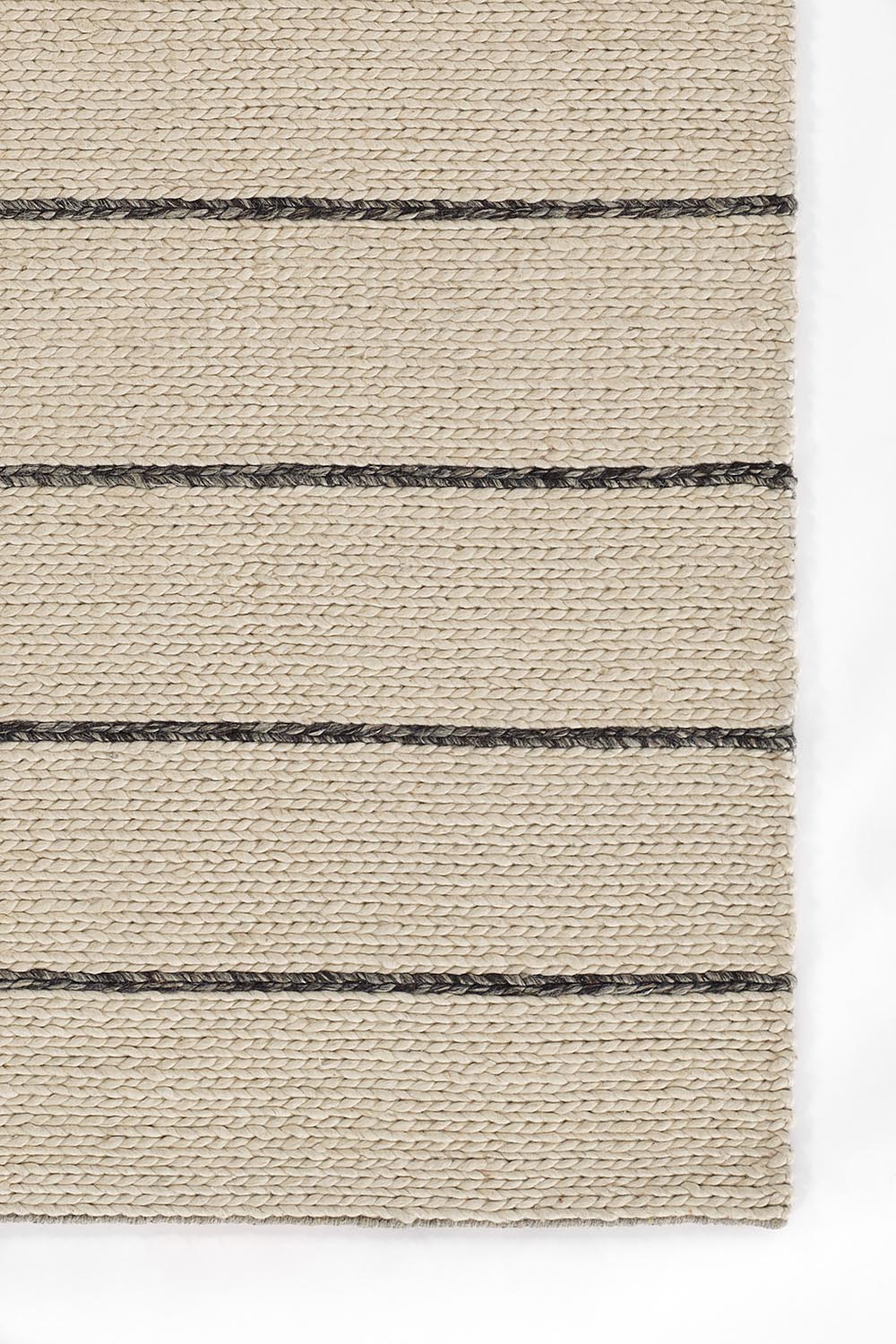 Strand Ivory / Black Rug 0-rugs-wool Momeni