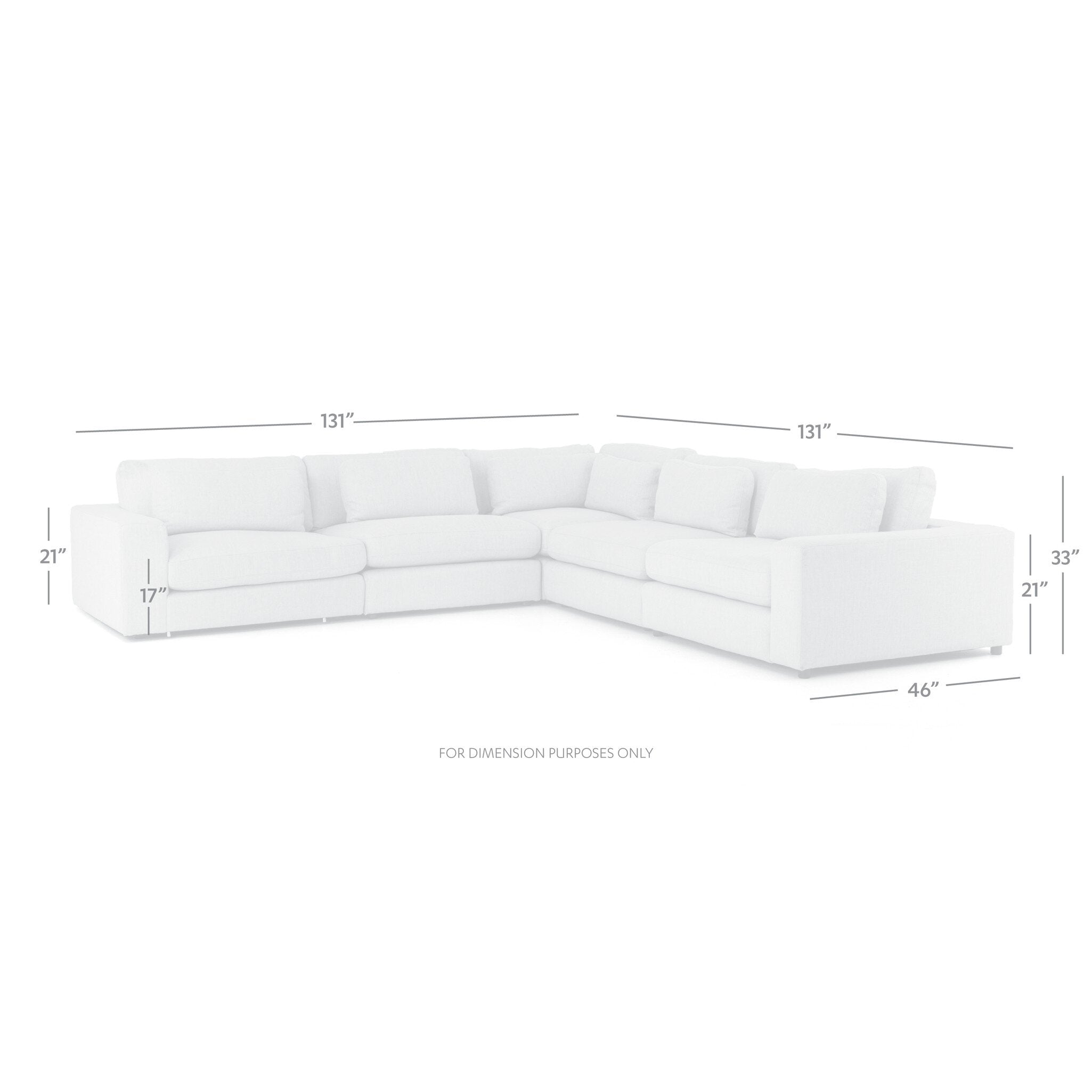 Bloor 5-Piece Sectional FURNITURE - sectionals Four Hands