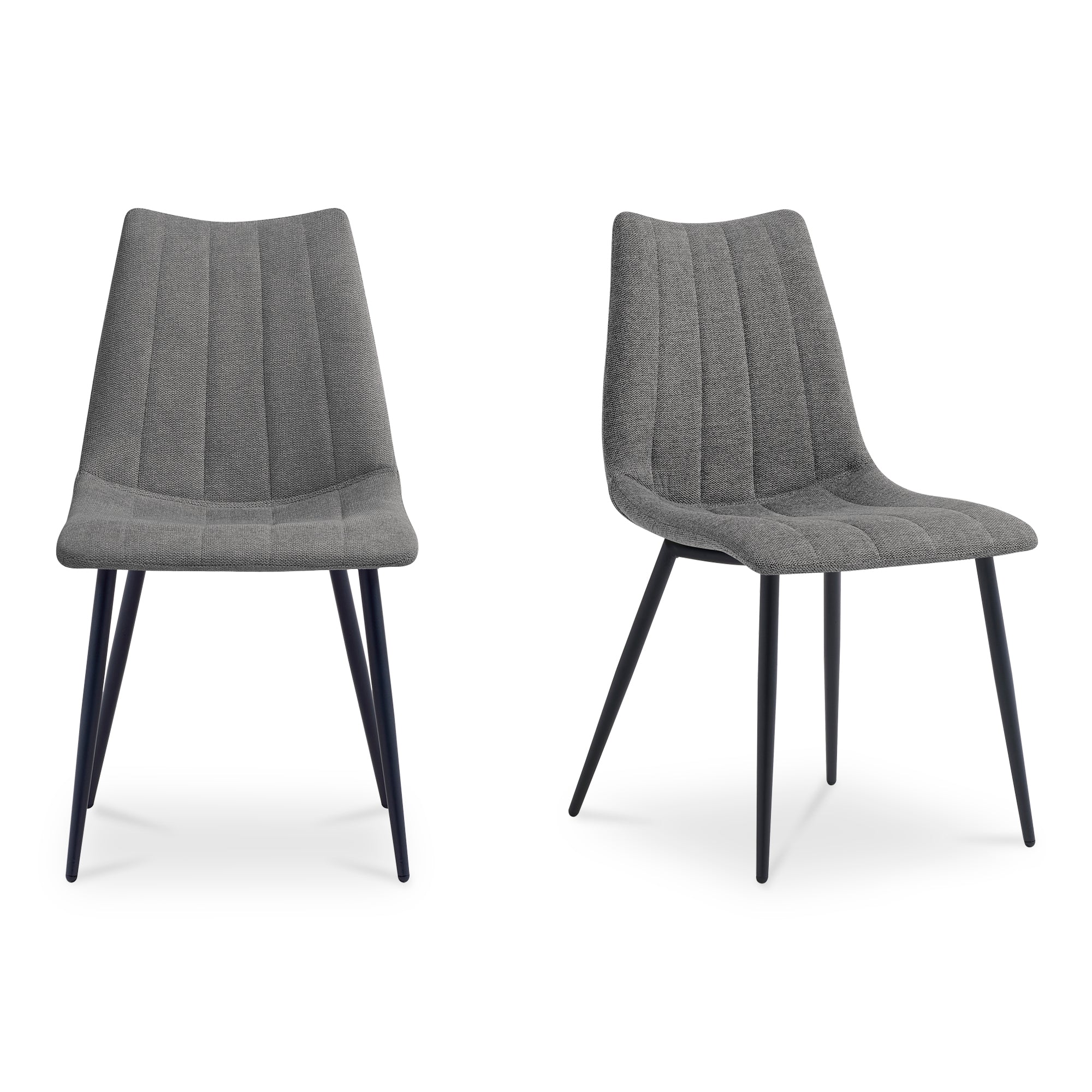 Izzy Dining Chair Set of Two Furniture - Dining Chairs Moe's Furniture Grey