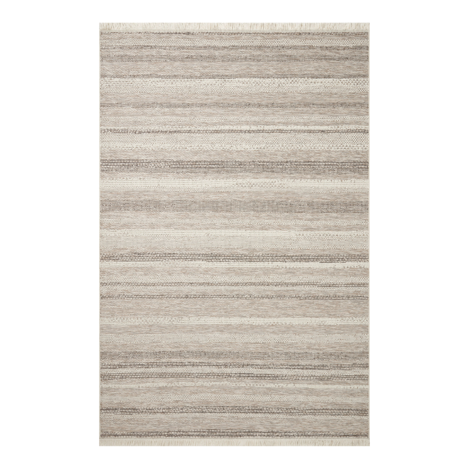 Amber Lewis x Loloi Malibu Ivory / Dove Rug No. 02 5-Rugs - indoor/outdoor Loloi