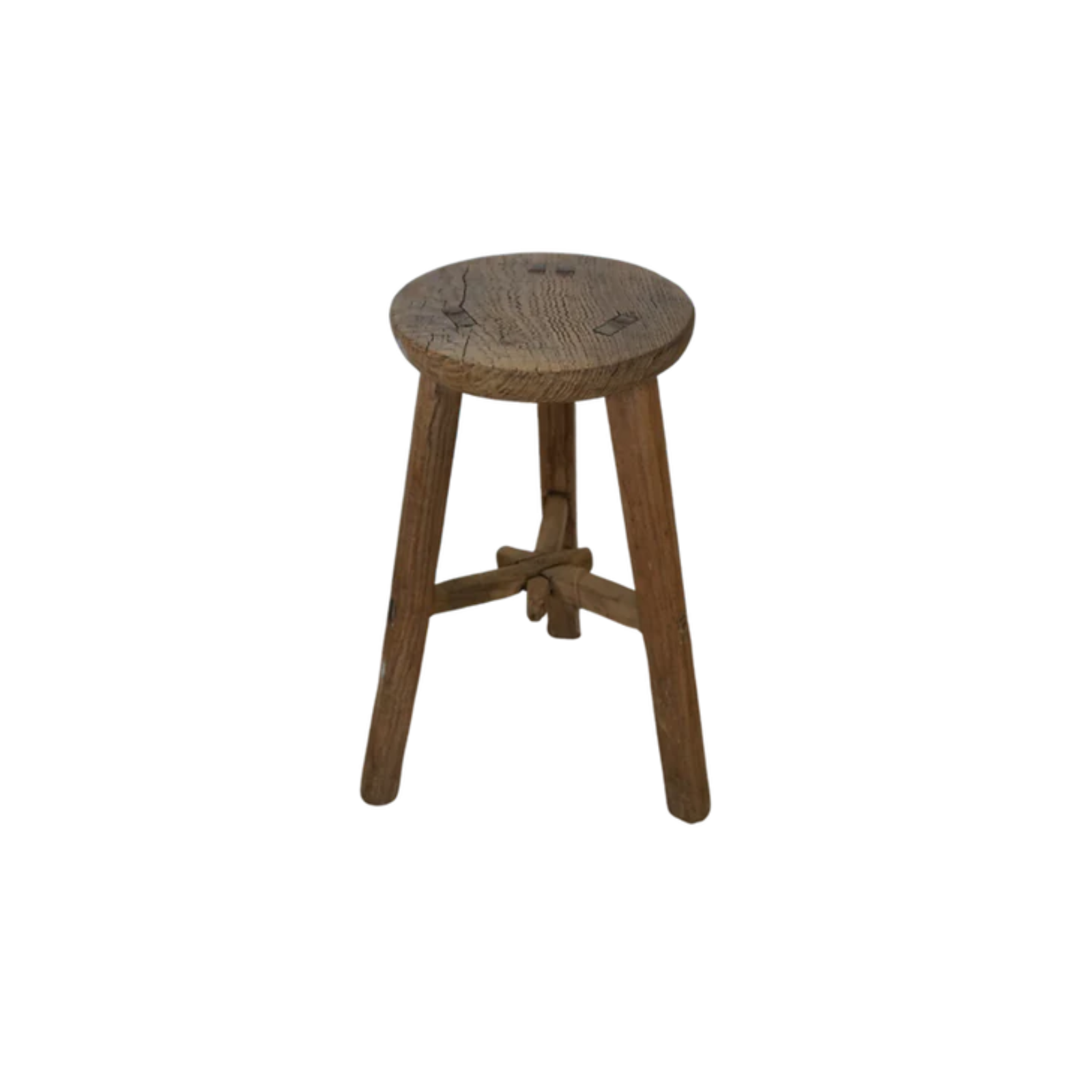 Nelly Vintage Round Stool 0-VINTAGE - stool Hauer Market