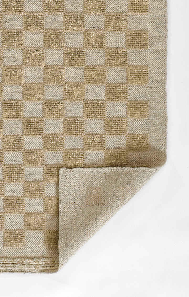Willa Beige Checkerboard Rug 0-rugs-wool Momeni
