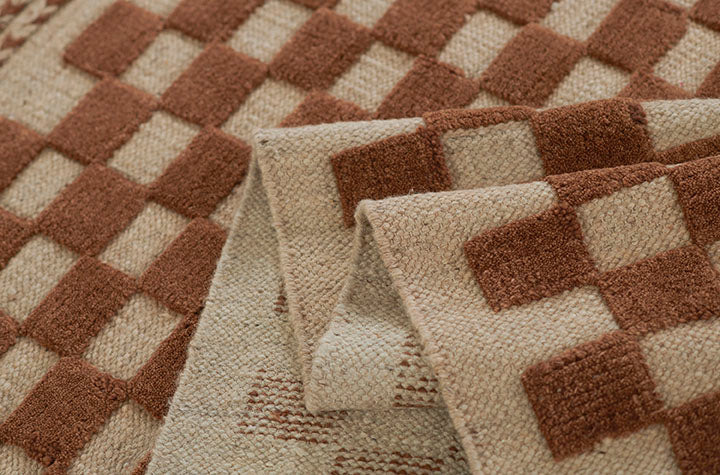Willa Brown Checkerboard Rug 0-rugs-wool Momeni
