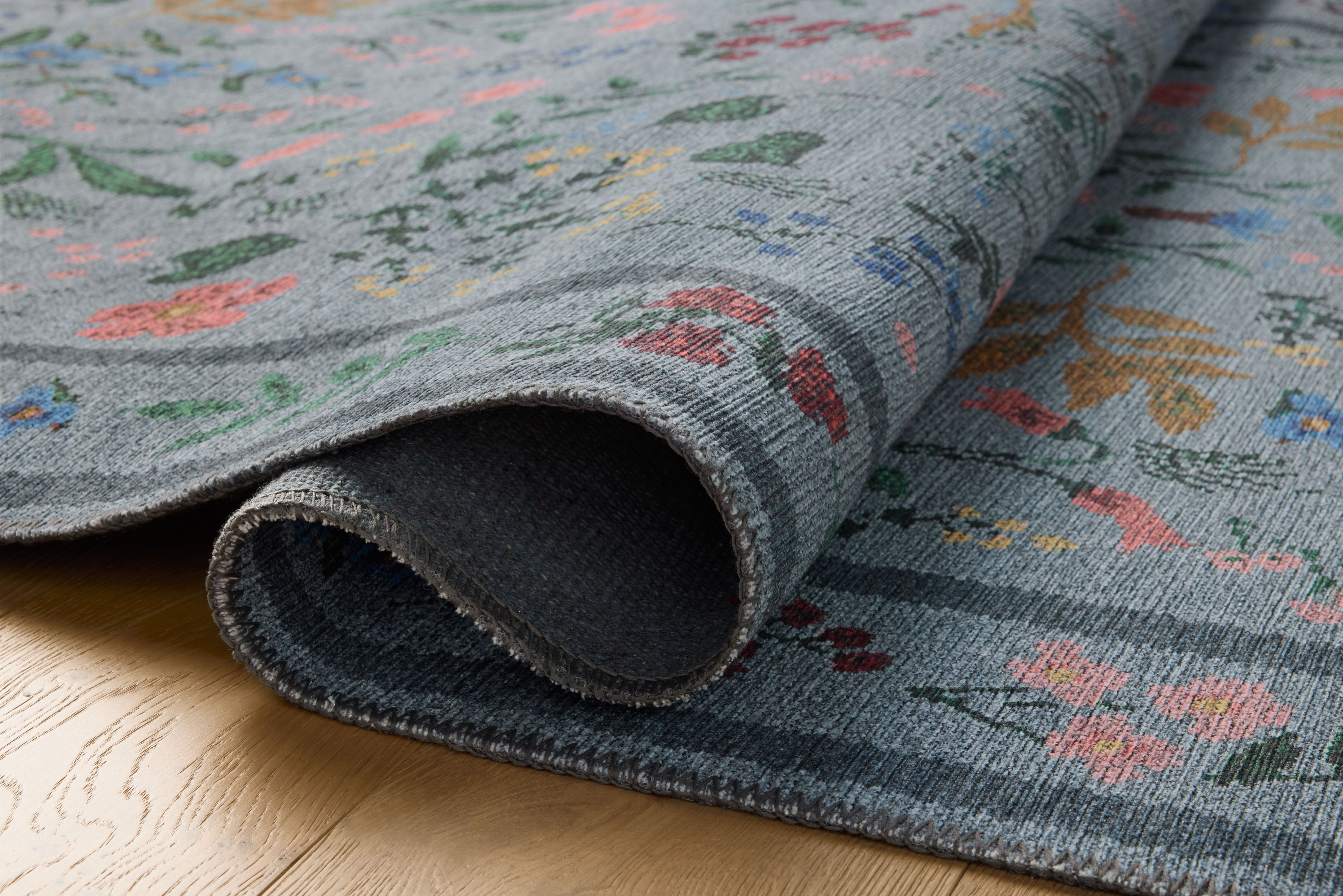 Rifle Paper Co. x Loloi Wildwood Blue Rug RUGS-patterned Loloi