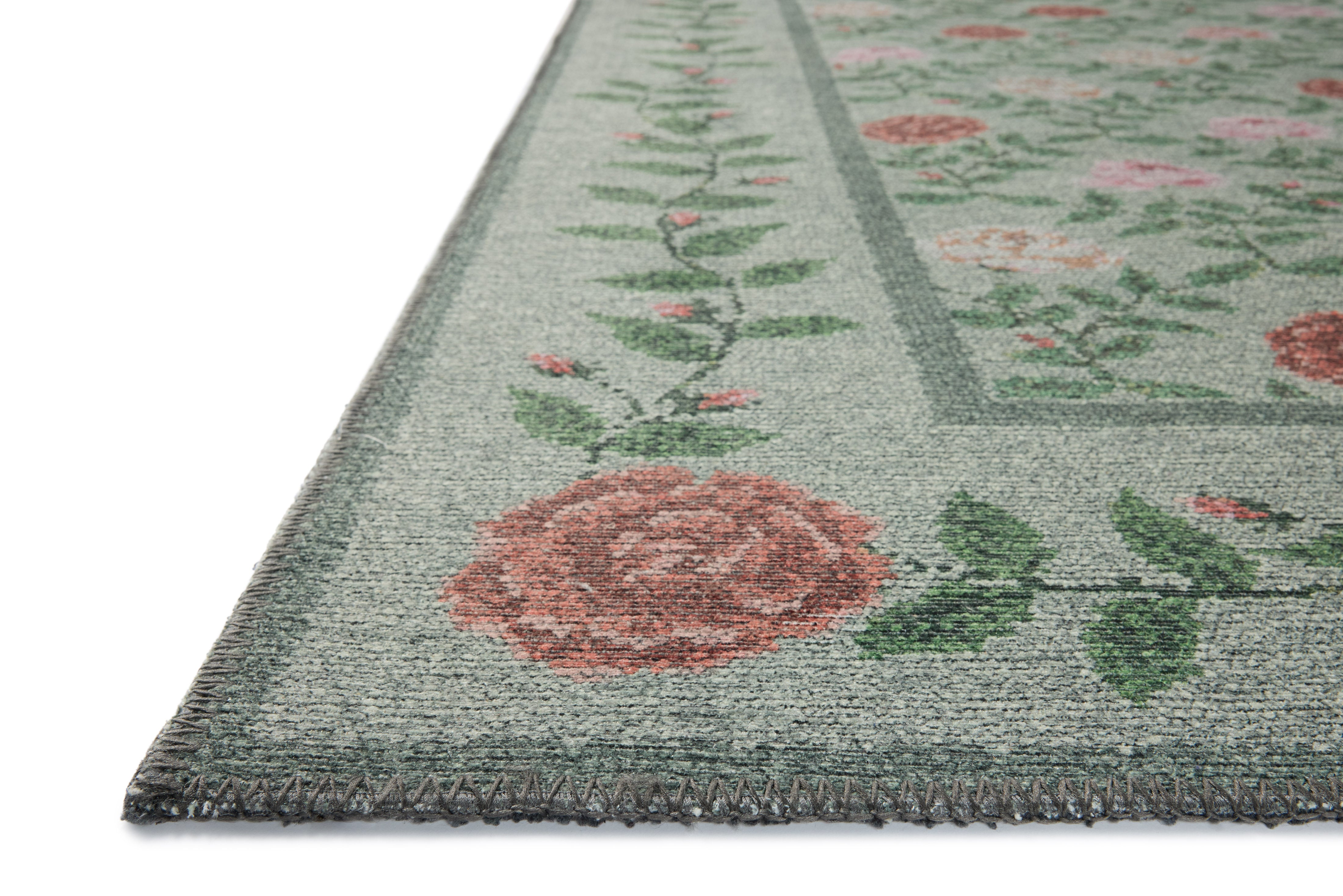 Rifle Paper Co. x Loloi Wildwood Green Rug RUGS-patterned Loloi