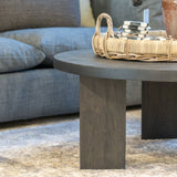 Medina Round Coffee Table - Black 4 - a - FURNITURE - coffee table Four Hands