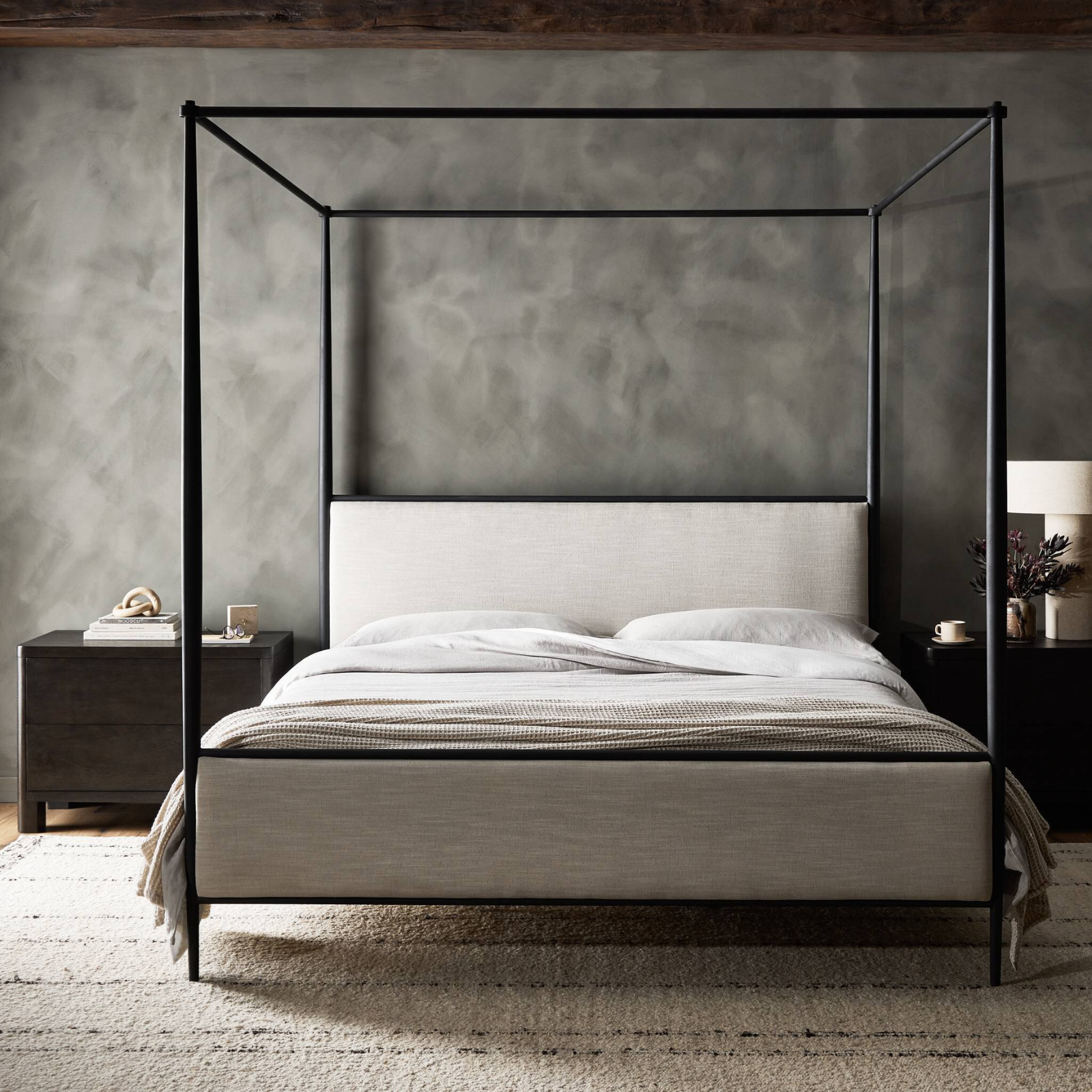 Zade Canopy Bed 10 - a - FURNITURE - dining chair Four Hands