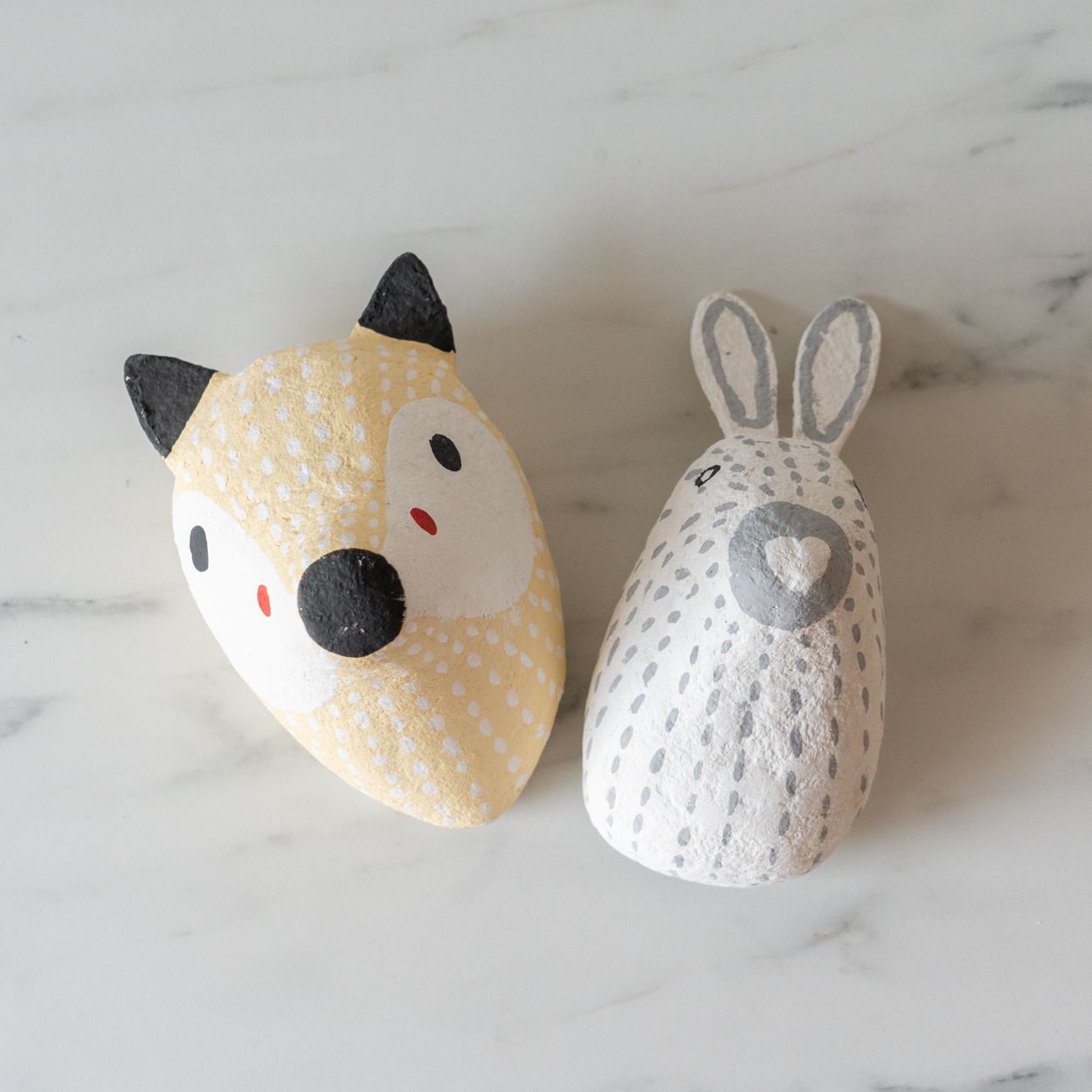 Bunny Paper Mache Wall Ornament FINNBIRD - wall hanging Indaba