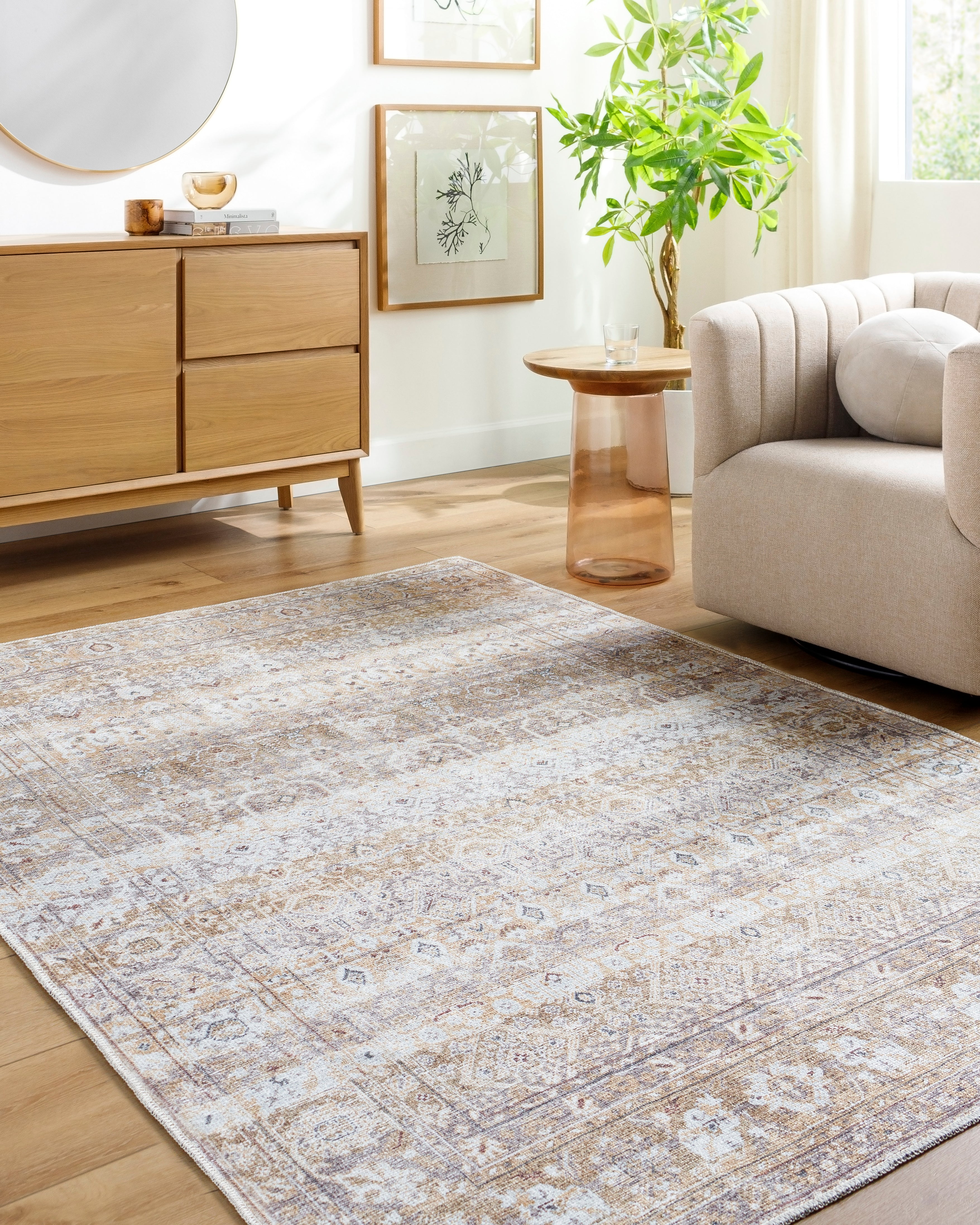 Aria Sunset / Multi Washable Rug RUGS - synthetic Surya