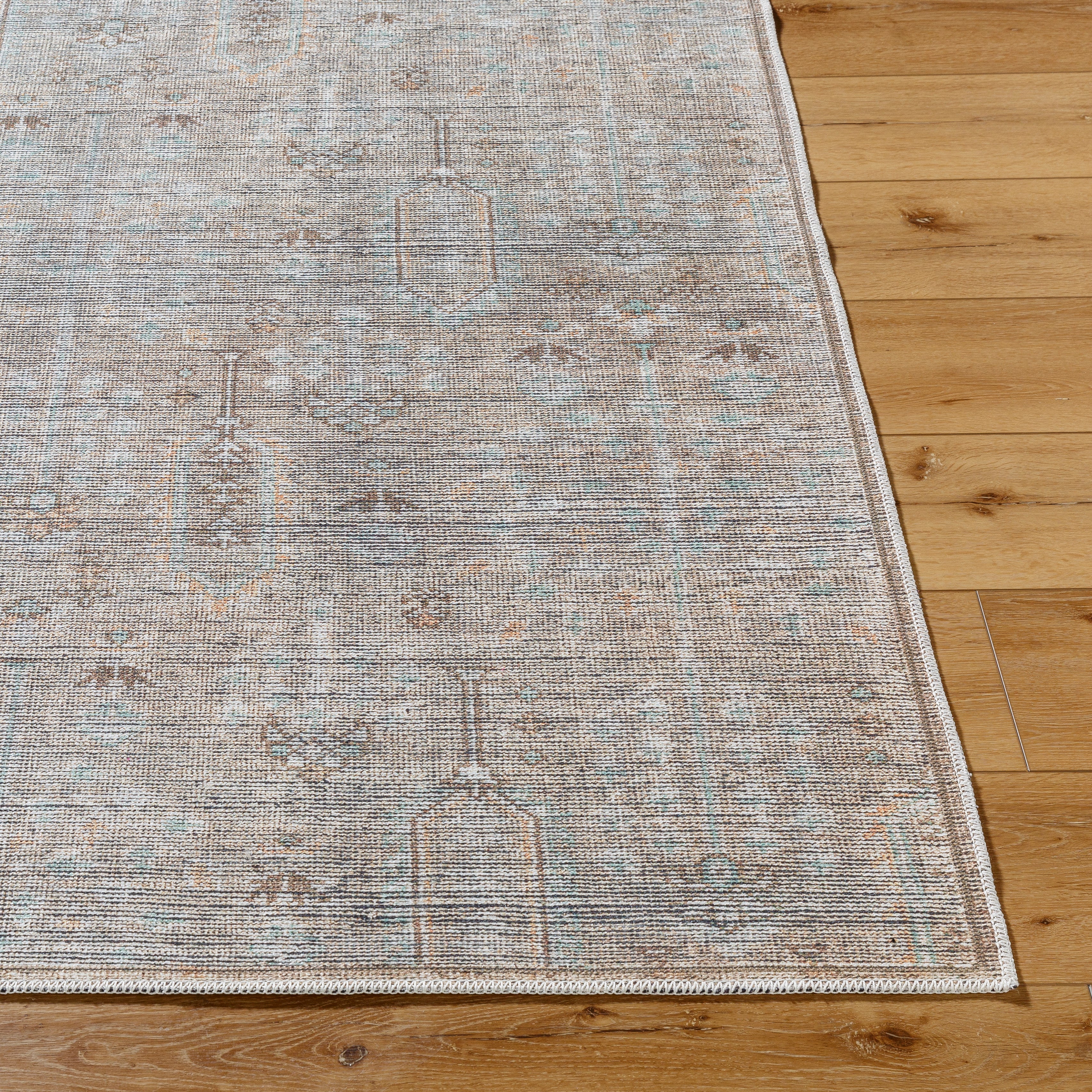 Becki Owens Darling Aqua / Sand Rug 1 - RUGS - patterned Surya