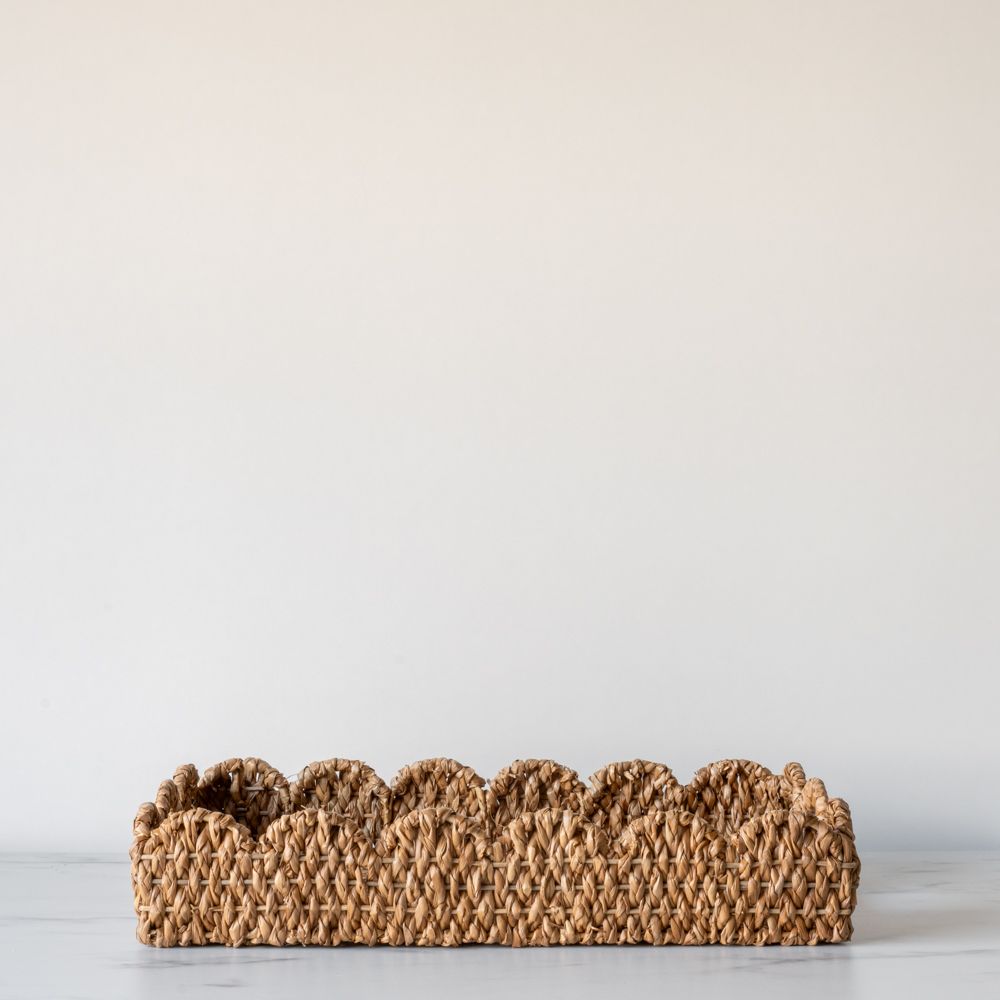 Scalloped Bankuan Trays tray Creative Co-op (DYA) Small