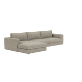 Cello Two-Piece Sectional With Chaise - Coda Concrete 2 - a - FURNITURE - sectional EQ3
