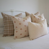 Double Sided Terracotta Dots Pillow Cover 1 - PILLOWS - Thai - neutral Rug & Weave Pillows