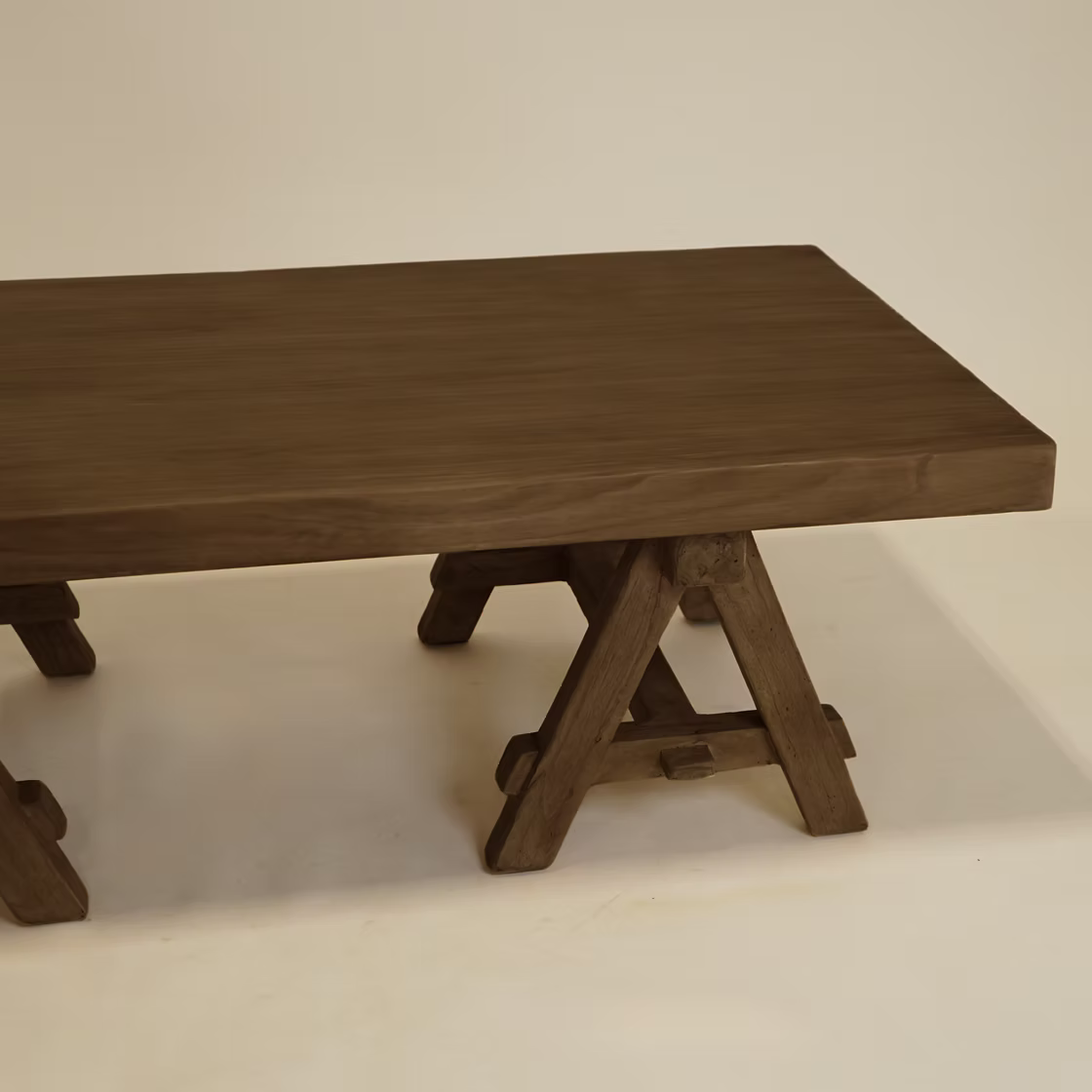 Bogart Reclaimed Wood Coffee Table 4 - a - FURNITURE - coffee table - rectangle Hauer Market Aged Brown 48"