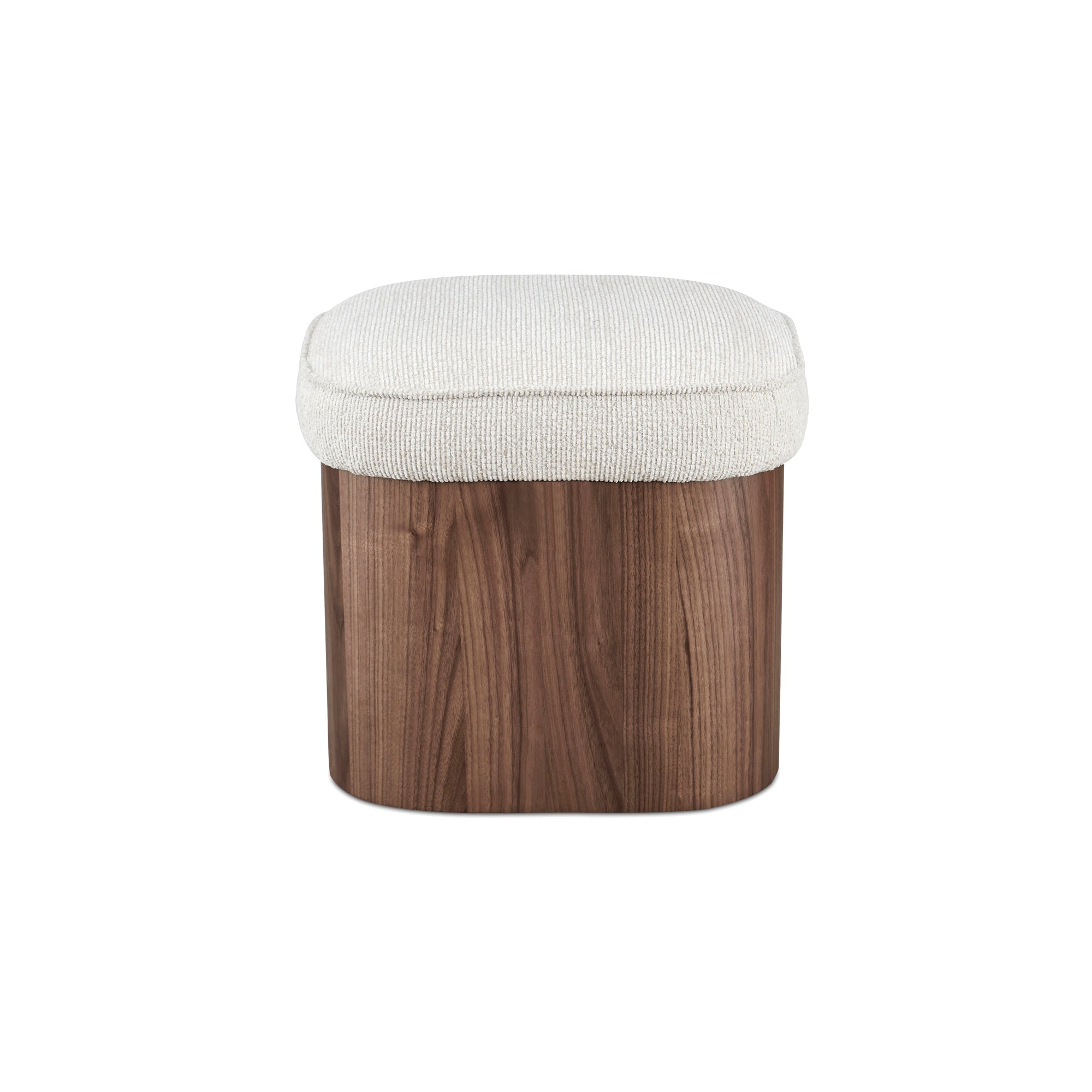 Saxon Stool 6 - FURNITURE - ottoman Moe's Furniture Walnut