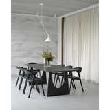 Geometric Dining Table - Oak Black 9 - b - FURNITURE - dining table - rectangle Ethnicraft