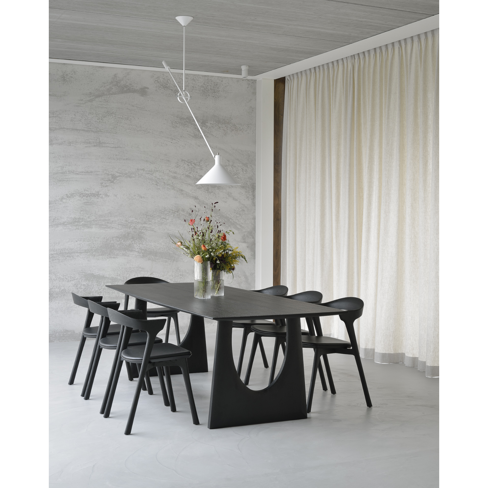 Geometric Dining Table - Oak Black 9 - b - FURNITURE - dining table - rectangle Ethnicraft