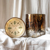 Metallic Finish Candle - Balsam & Cedar CHRISTMAS 2024 Creative Co-op (DYA)