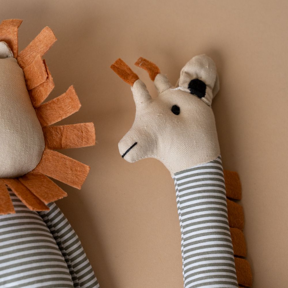 Striped Pyjamas Giraffe FINNBIRD - stuffed toy Banks-Lyon Botanical (Faire)