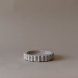 Travertine Scallop Dish tray Indaba