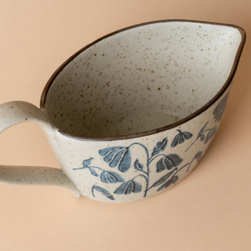 Stoneware Posy Gravy Boat mug DANICA (Faire)