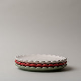 Stoneware Scallop Edge Plate CHRISTMAS 2025 Creative Co-op (DYA)