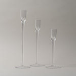 Flute Style Glass Taper Holder CHRISTMAS 2025 Abbott Collection