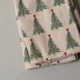 Holiday Tree Cotton Napkin Set CHRISTMAS 2025 Creative Co-op (DYA)