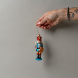 Glass Nutcracker Ornament CHRISTMAS 2025 Abbott Collection Blue