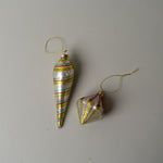 Stripe Mercury Glass Ornament CHRISTMAS 2025 Creative Co-op (DYA)