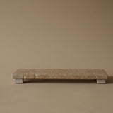 Travertine Footed Tray tray Creative Co-op (DYA)