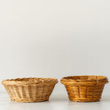 Antique French Wicker Basket VINTAGE - basket Rug & Weave