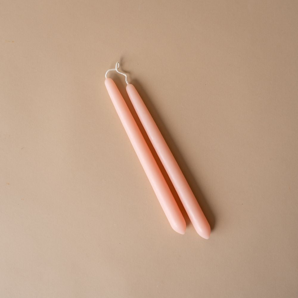 Classic Beeswax Taper Candles candle Mo&Co Home (Faire) Petal