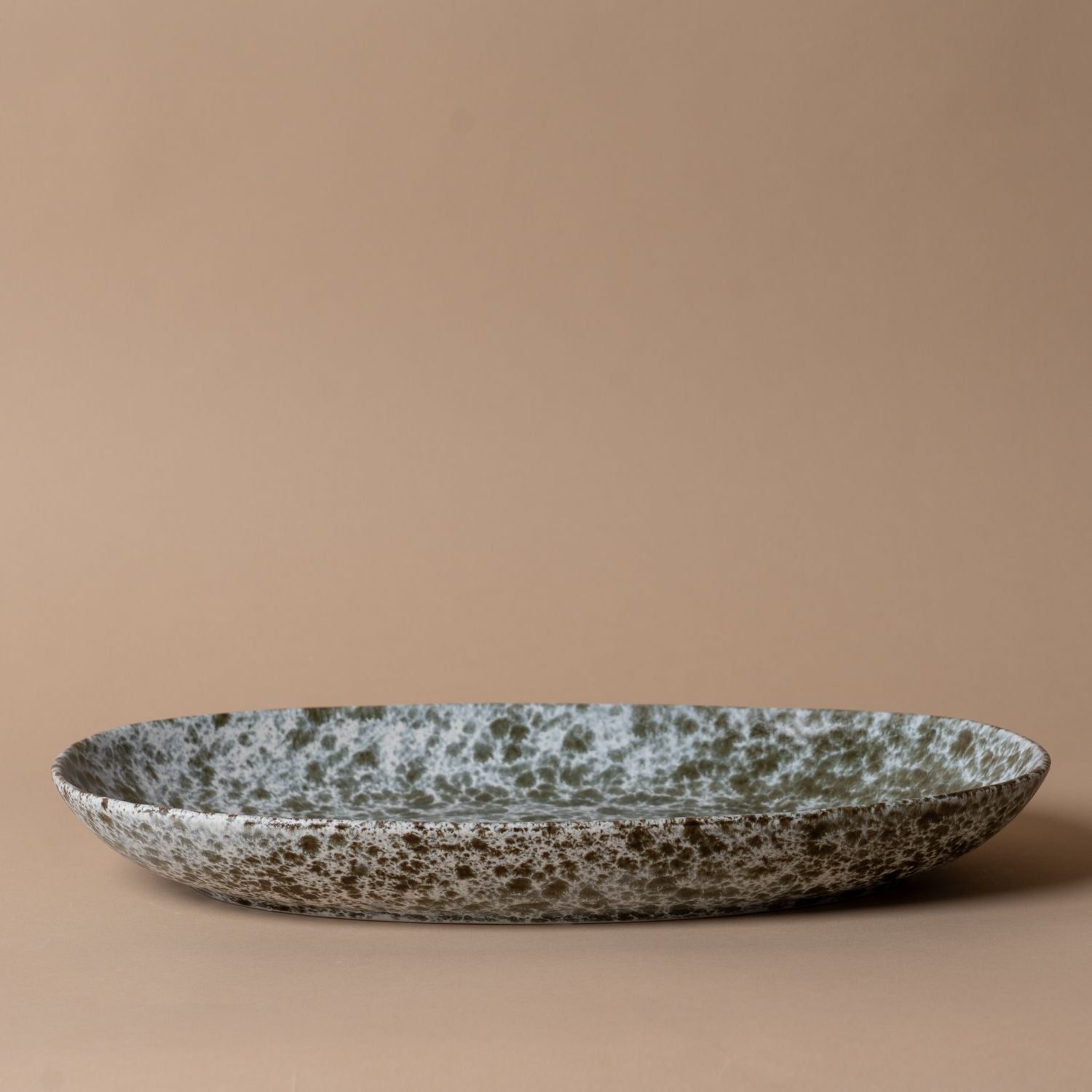 Grey Splash Stoneware Platter platter Tell Me More (Faire)