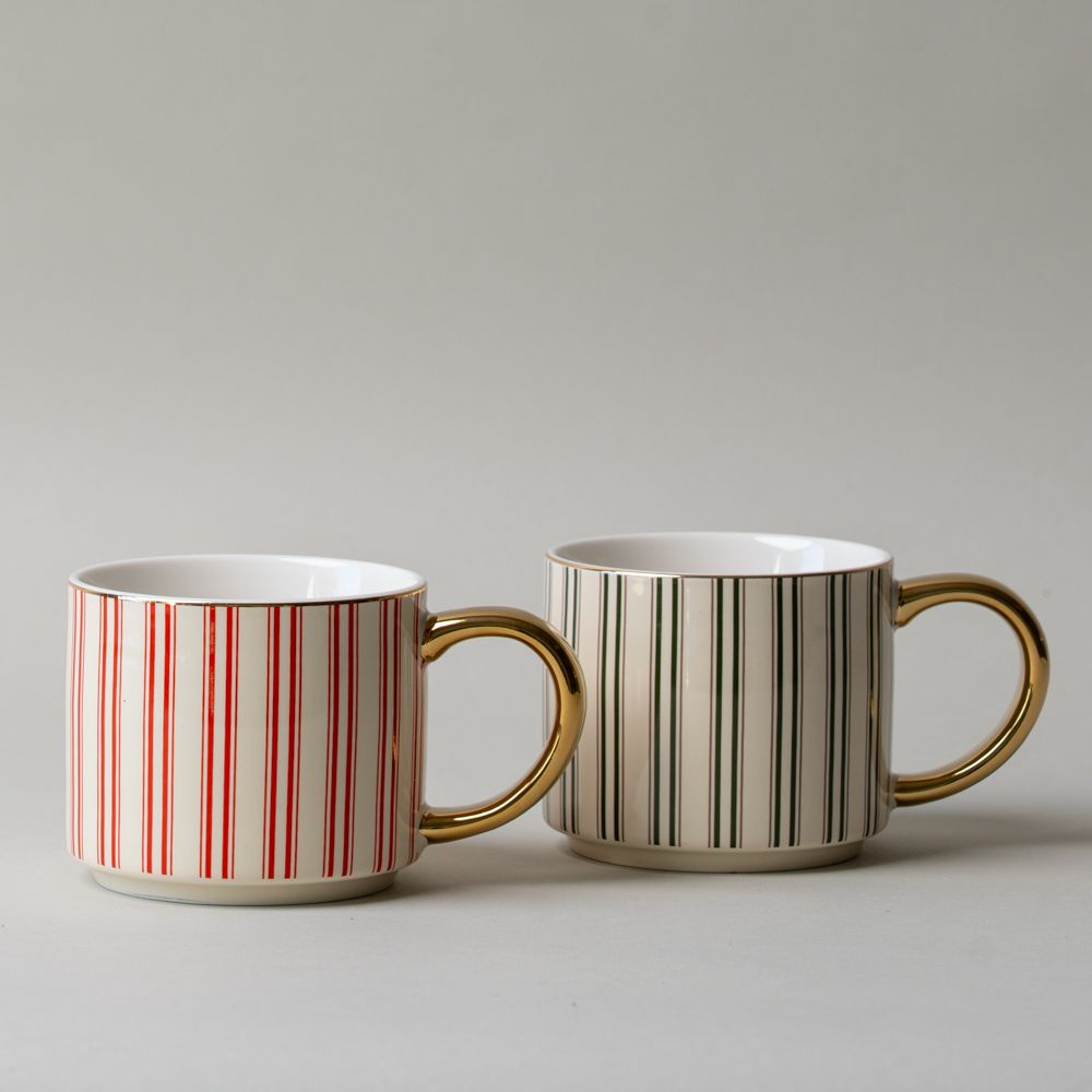 Stripe Holiday Mug CHRISTMAS 2025 Sweet Water Decor (Faire)
