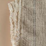 Linen Stripe Slub Throw Blanket blanket Indaba
