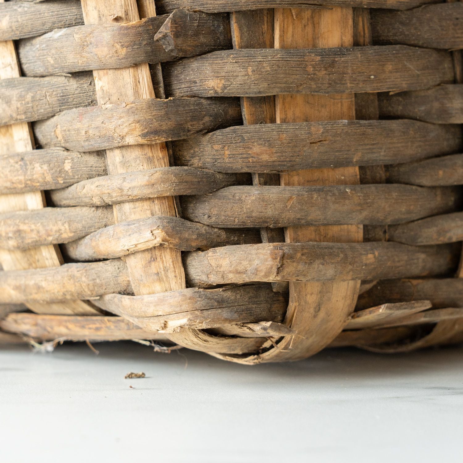 Antique French Basket VINTAGE - basket Rug & Weave
