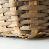 Antique French Basket VINTAGE - basket Rug & Weave