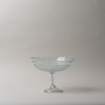 Pressed Scallop Glass Footed Bowl CHRISTMAS 2025 Creative Co-op (DYA)