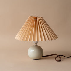 Ceramic Pleated Table Lamp LIGHTING - table lamp Accents De Ville (ShopZio)