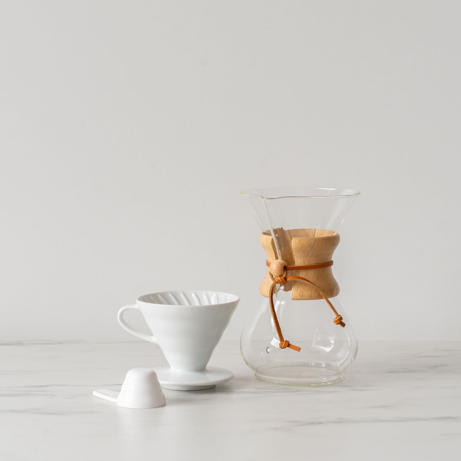 White Ceramic Coffee Dripper pour over dripper DETOUR Coffee Roasters