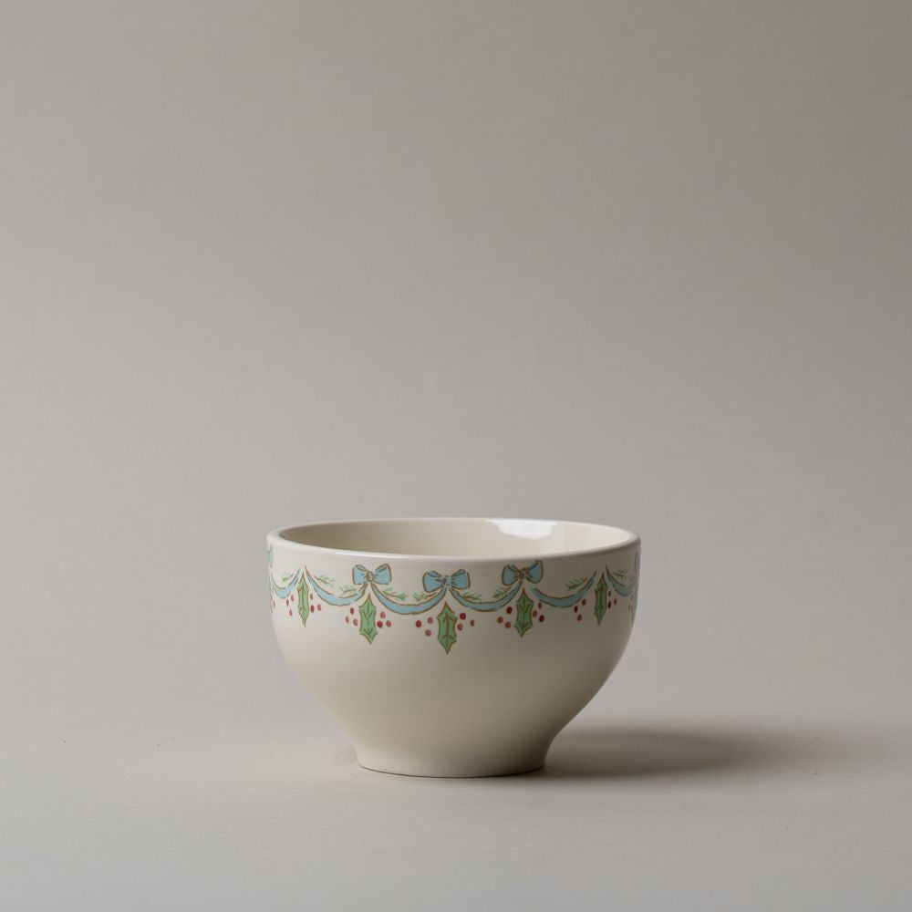 Stoneware Bowl with Bow Edge CHRISTMAS 2025 Creative Co-op (DYA) No.1