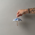 Stoneware Painted Umbrella Ornament CHRISTMAS 2025 Creative Co-op (DYA)