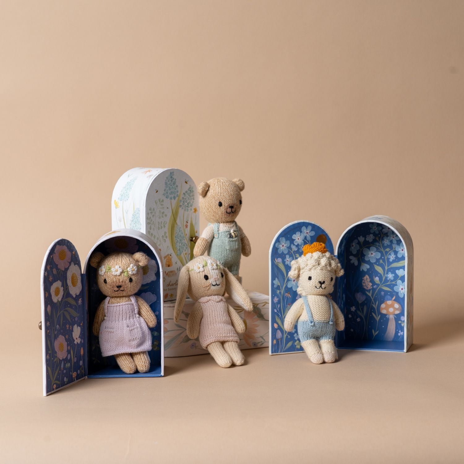 Tiny Blue Bear Soft Toy by Cuddle+Kind - Rug & Weave