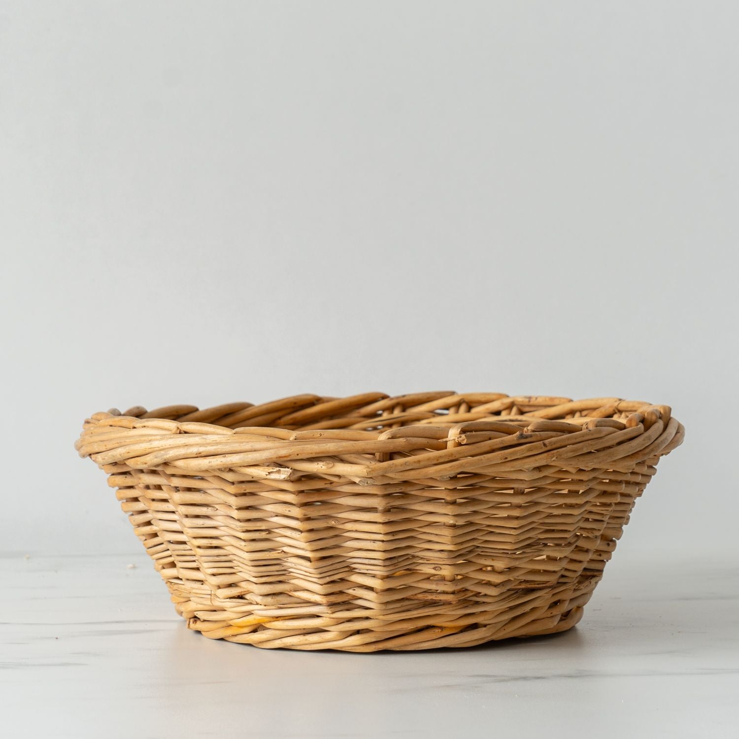 Antique French Wicker Basket VINTAGE - basket Rug & Weave No. 1