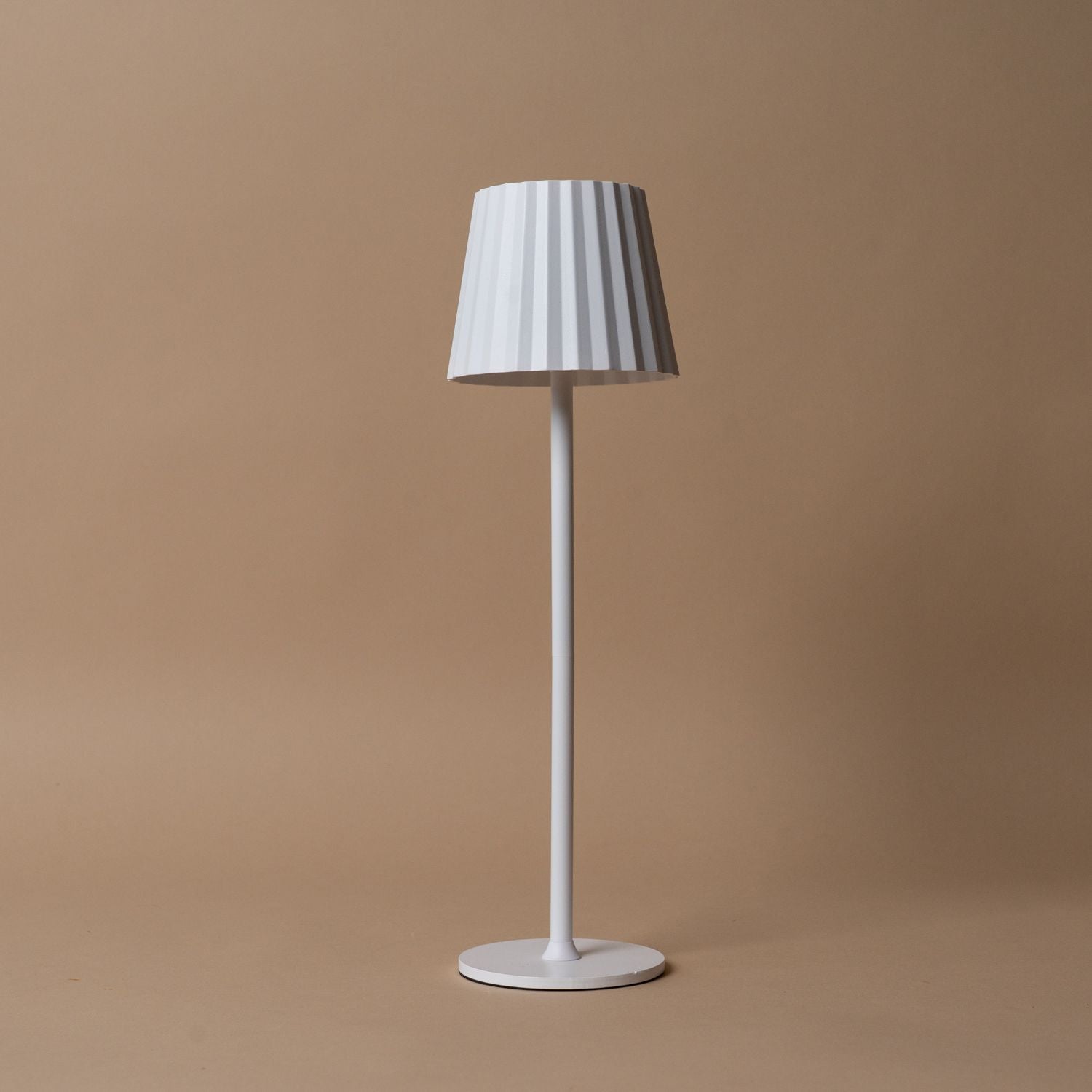 Mini Fluted Table Lamp - White Table Lamps Abbott Collection