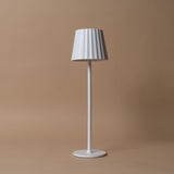 Mini Fluted Table Lamp - White Table Lamps Abbott Collection