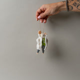 White Peacoat Mouse Ornament CHRISTMAS 2025 Indaba