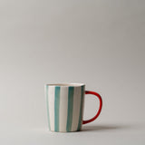 Stripe Stoneware Mug CHRISTMAS 2025 Creative Co-op (DYA) Blue Stripe
