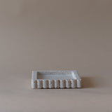 Travertine Scallop Square Tray tray Indaba